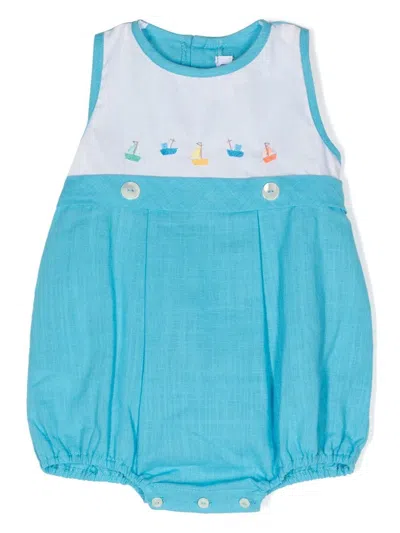 Siola Babies' Embroidered-boat Body In Blue