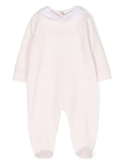 Siola Babies' Embroidered-star Pajamas In Pink