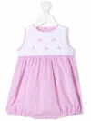 Siola Fish Embroidery Colour-block Shorties In Pink