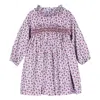 Siola Floral Dress With Long Sleeves In Rosa