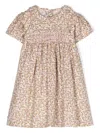Siola Floral-jacquard Belted Cotton Dress In Pink