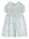Siola Floral-print Cotton Dress Set In Green