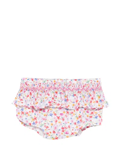 Siola Babies' Floral-print Ruffled-detail Bloomers In Multi