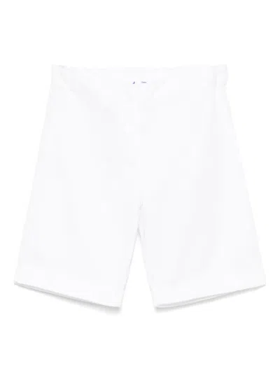 Siola Kids' Gabardine-weave Shorts In White