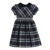 Siola Green Checked Dress In Verde