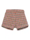 Siola Houndstooth-pattern Shorts In Neutrals