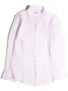 Siola Korean Shirt In Linen In Bianco