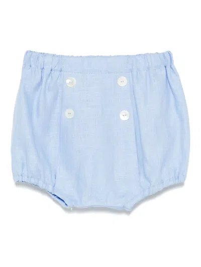 Siola Babies' Linen Bloomers In Blue