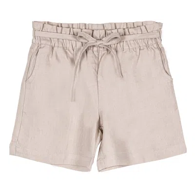 Siola Kids' Shorts In Lino In Beige