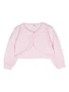 Siola Long-sleeve Wool Cardigan In Pink