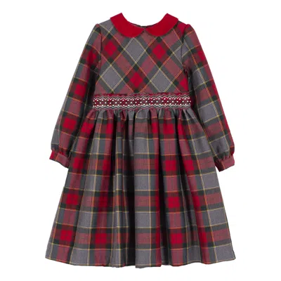 Siola Kids' Long Sleeves Dress In Grigio