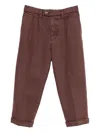 Siola Mc Pleated Cuffed Trousers In Red