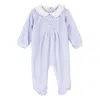 Siola Onesie With Front Embroidery In Cielo