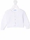 Siola Open-knit Buttoned Cardigan In White
