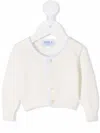 Siola Orlando Contrast-trim Cardigan In White