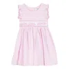 Siola Vestito Rosa E Bianco Smanicato In Rosa
