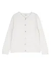 Siola Ribbed-trim Cardigan In Nude