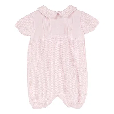 Siola Babies' Pagliaccetto Con Ricami In Rosa