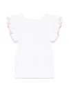 Siola Ruffle-detailing T-shirt In White