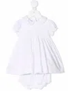 Siola Ruffle-trim Cotton Dress In White