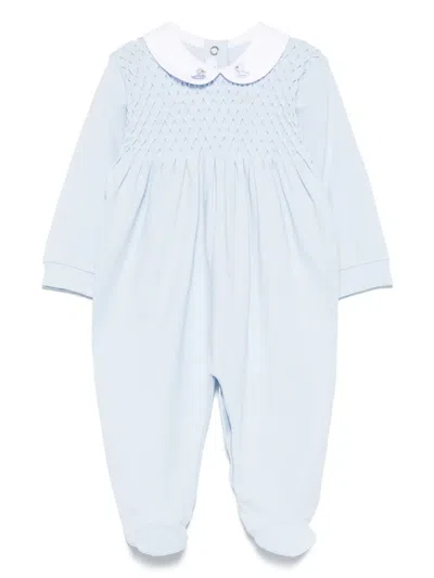 Siola Babies' Shirring-detailed Pyjamas In Blue
