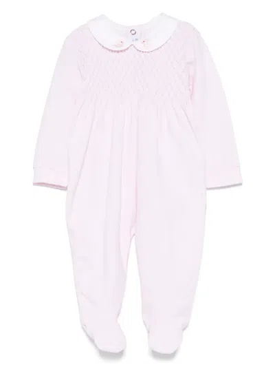 Siola Babies' Shirring-detailed Pyjamas In Pink