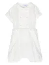 Siola Short-sleeve Two-piece Romper In White