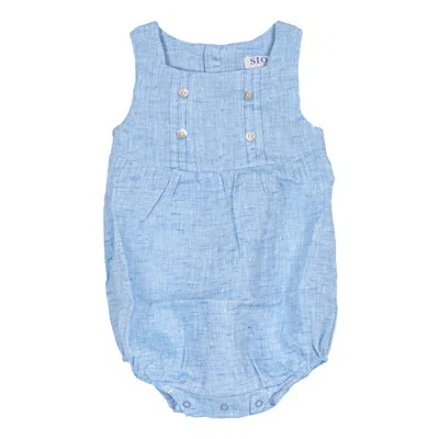 Siola Babies' Pagliaccetto Cielo Con Bottoni Decorativi