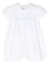 Siola Smocked-panel Shorties In White