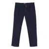 Siola Pantaloni Blu Tinta Unita In Blu