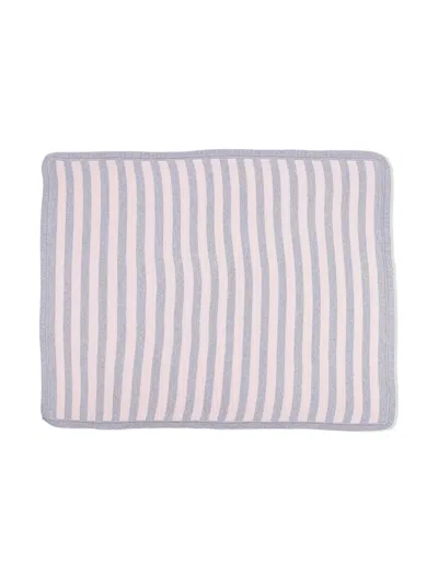 Siola Striped Cotton Blanket In Pink