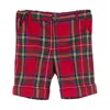 Siola Tartan Bermuda In Rosso