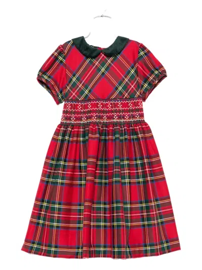 Siola Tartan Dress In Red
