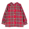 Siola Tartan Motif Shirt In Rosso
