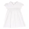 Siola Vestito Total-white Con Ricami In Bianco