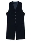 Siola V-neck Wool Short Set In Blue