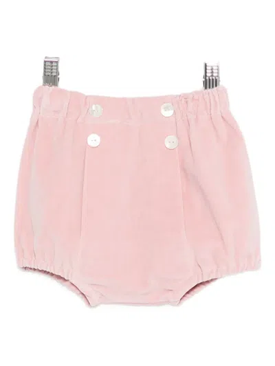 Siola Babies' Velvet Bloomers In Pink
