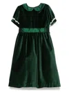 Siola Velvet Dress In 绿色
