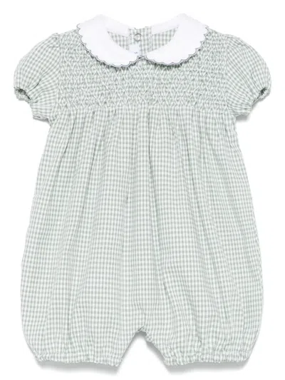 Siola Babies' Vichy Romper In Green