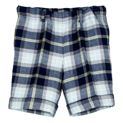 Siola Kids' Wool Bermuda In Blu