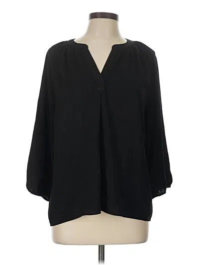 Pre-owned Sioni 3/4 Sleeve Blouse In Black