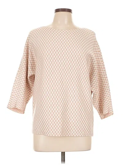 Pre-owned Sioni 3/4 Sleeve Blouse In Tan
