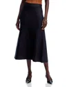 Sioni A Line Midi Skirt In Black