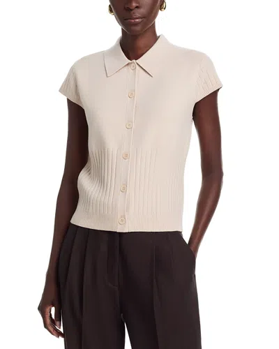 Sioni Cap Sleeve Cardigan In Neutral