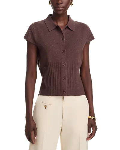 Sioni Cap Sleeve Cardigan In Purple