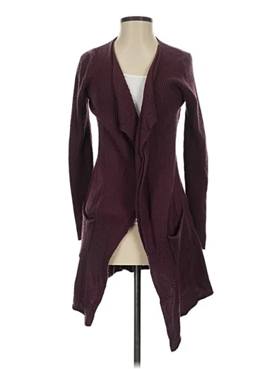 Pre-owned Sioni Cardigan Sweater In Burgundy
