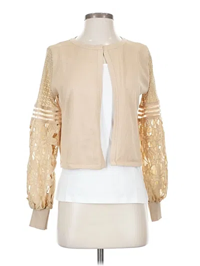 Pre-owned Sioni Cardigan Sweater In Gold
