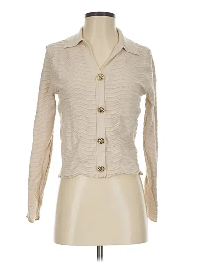 Pre-owned Sioni Cardigan Sweater In Ivory