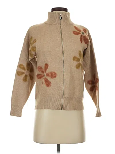Pre-owned Sioni Cardigan Sweater In Tan