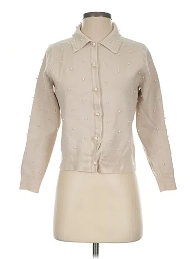 Pre-owned Sioni Cardigan Sweater In Tan